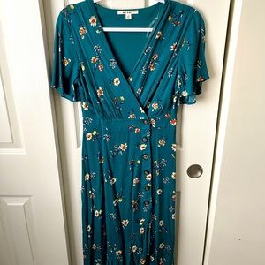 Juliana Floral Button Dress